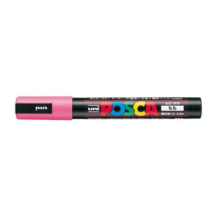 Mitsubishi Pencil Medium Point Pc5M.13 Water-Based Pen in Peach Round Core-Kiichin - The #1 Place for Japanese Goods in Your Hand!