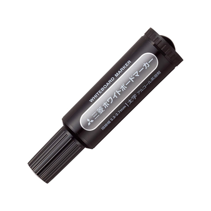 Mitsubishi Pencil Bold Black Whiteboard Marker with Round Lead - Pwb7M.24-Kiichin - The #1 Place for Japanese Goods in Your Hand!