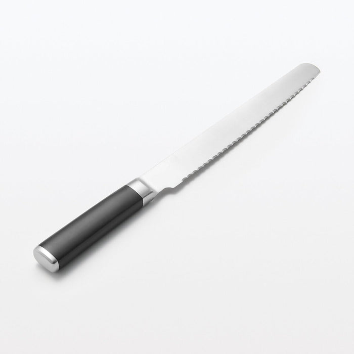 Muji Easy Grip Bread Knife Silver 19cm Blade Model 12835875