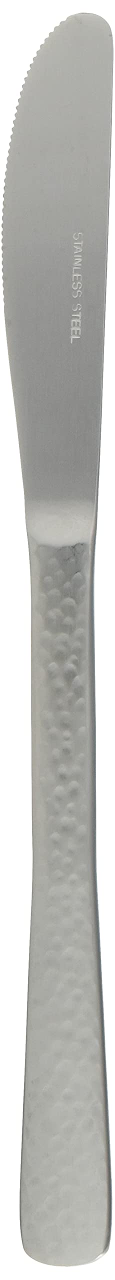 Nagao Japanese Dinner Knife 21.2cm Stainless Steel Hammered Made in Japan-Kiichin - The #1 Place for Japanese Goods in Your Hand!