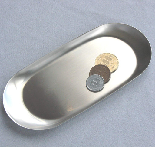 Nagao Tsubame Sanjo Oval Stainless Steel Tray 17.7Cm Made in Japan-Kiichin - The #1 Place for Japanese Goods in Your Hand!