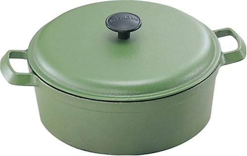 Iwachu 21Cm Green Family Stew Pan - Durable Nanbu Ironware Cookware-Kiichin - The #1 Place for Japanese Goods in Your Hand!