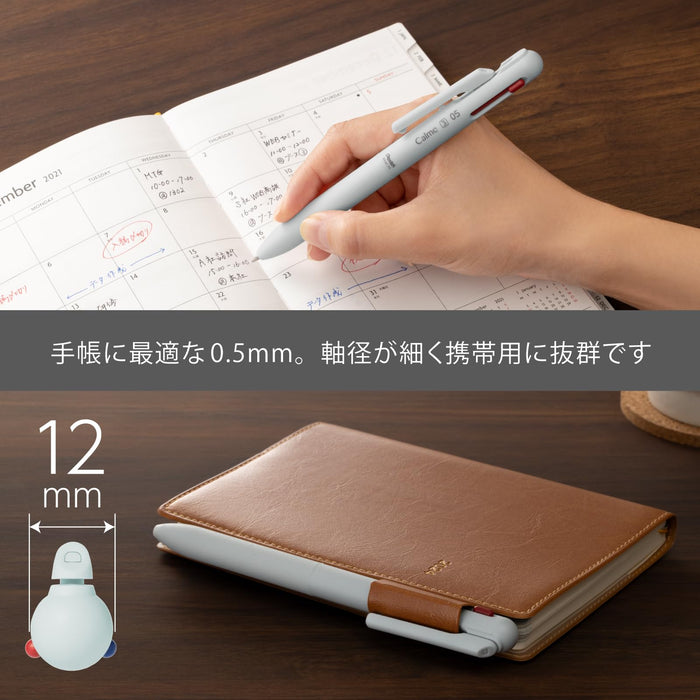 Pentel Calme Light Blue 3 Color 0.5mm Ballpoint Pen Bxac35S2-Kiichin - The #1 Place for Japanese Goods in Your Hand!