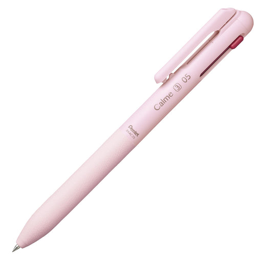 Pentel Calme 0.5mm 3-Color Pink Ballpoint Pen - Bxac35P Model-Kiichin - The #1 Place for Japanese Goods in Your Hand!