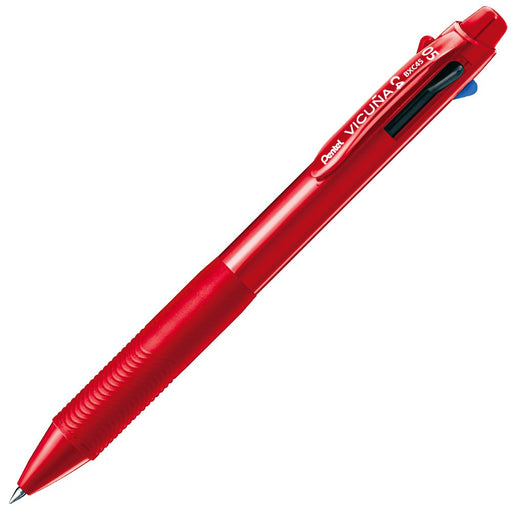 Pentel Vicuna Quad Color 0.5mm Ballpoint Pen in Red - BXC45B-Kiichin - The #1 Place for Japanese Goods in Your Hand!