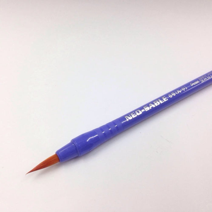 Pentel Art Brush Pack of 5 - Neo Sable Round No. 6 - XZBNR-6 Series-Kiichin - The #1 Place for Japanese Goods in Your Hand!