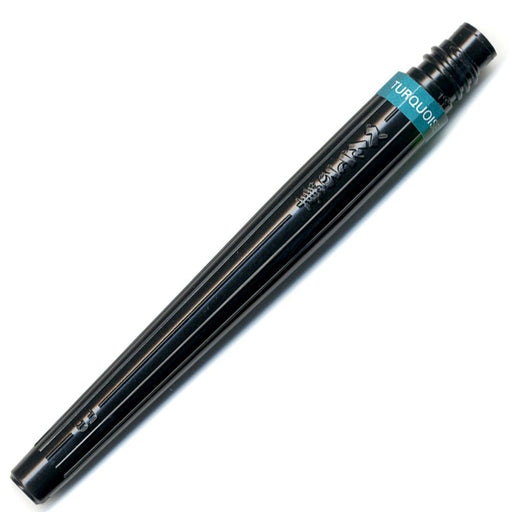 Pentel Art Brush XFR-114 Set - Turquoise Brush Pen Cartridge Pack of 10-Kiichin - The #1 Place for Japanese Goods in Your Hand!