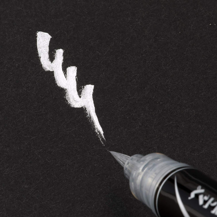 Pentel Brush Xgfh-Z Pen in Silver Ear - High Quality by Pentel-Kiichin - The #1 Place for Japanese Goods in Your Hand!