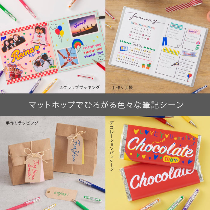 Pentel Color Ballpoint Pen 10-pack Matte Hop Violet K110-Vv Series-Kiichin - The #1 Place for Japanese Goods in Your Hand!