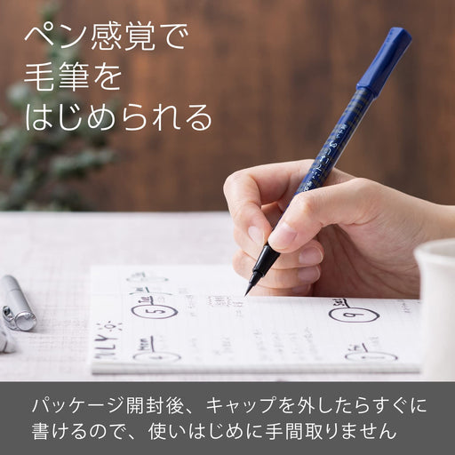 Pentel Hajime Kasumi Fude Pen with Light Ink Xgfd40Ca-N Model-Kiichin - The #1 Place for Japanese Goods in Your Hand!