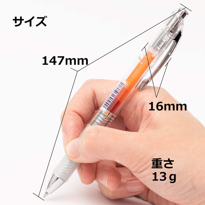 Pentel Energel 0.7 Gel Ink Ballpoint Pens Orange Pack of 10-Kiichin - The #1 Place for Japanese Goods in Your Hand!