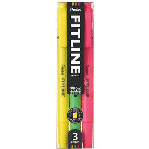 Pentel 10-Piece Highlighter Set in 3 Fit Line Colors Slw11-3-Kiichin - The #1 Place for Japanese Goods in Your Hand!