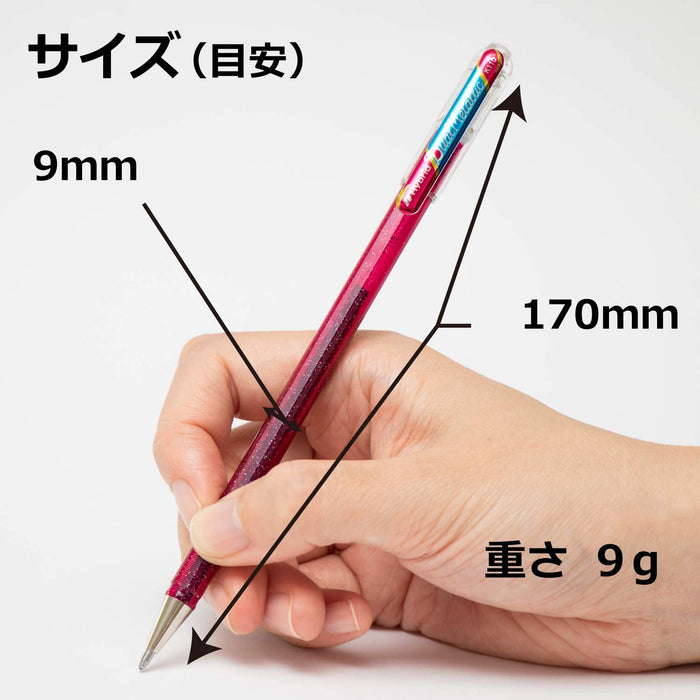 Pentel Dual Metallic 6-Color Set Sparkling Lame Ballpoint Pen K110-6Sta-Kiichin - The #1 Place for Japanese Goods in Your Hand!