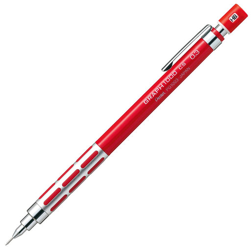 Pentel Graph 1000Cs Mechanical Pencil 0.3mm Red Axis - Xpg1003Csb-Kiichin - The #1 Place for Japanese Goods in Your Hand!