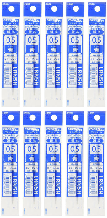 Pentel Energel 0.5mm Blue Ballpoint Pen Refill XLRN5H-C - Value Pack of 10-Kiichin - The #1 Place for Japanese Goods in Your Hand!