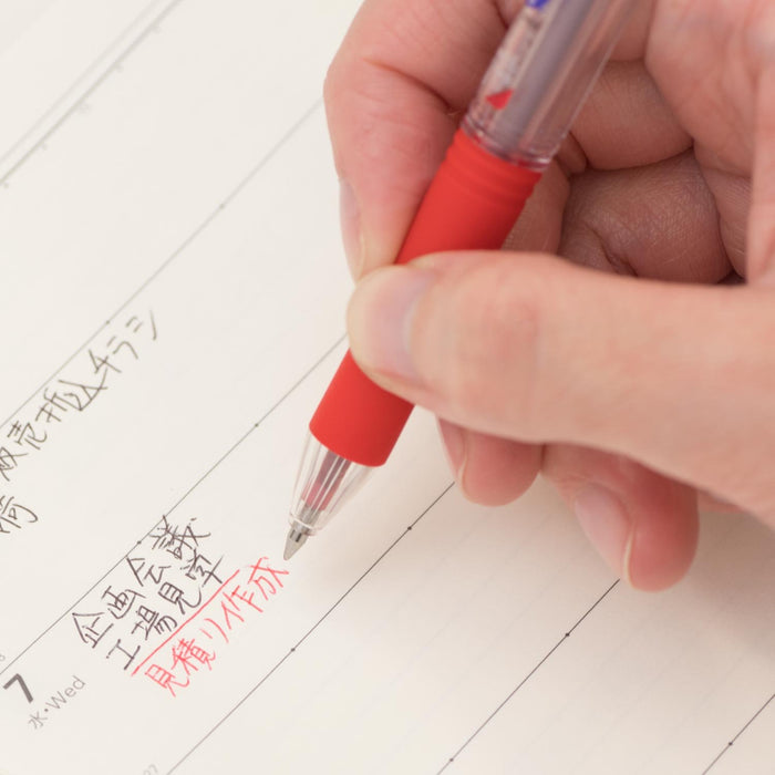 Pentel Dot E Bk127-B Oil-Based 0.7mm Red Ballpoint Pen Pack of 10-Kiichin - The #1 Place for Japanese Goods in Your Hand!