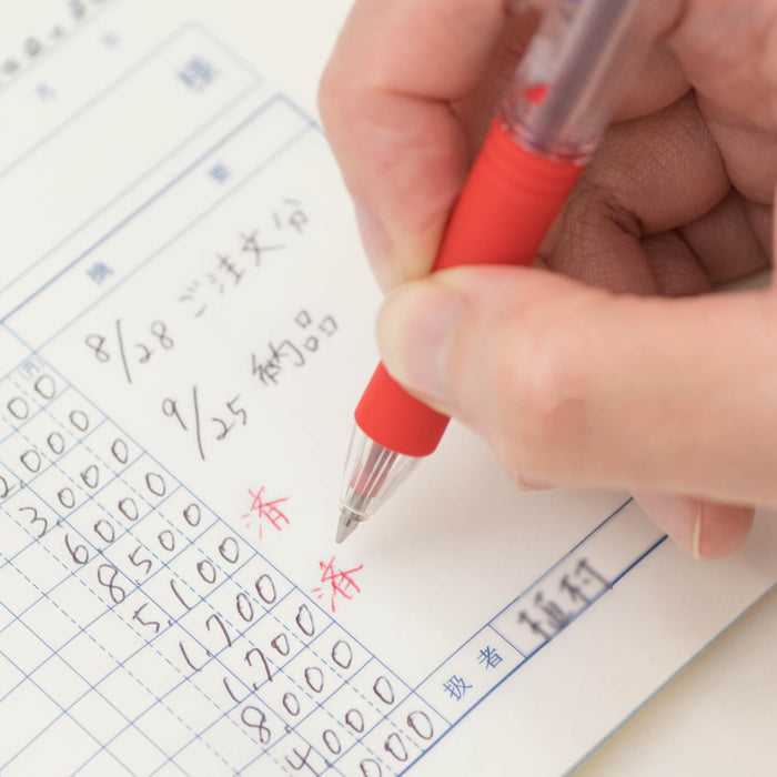 Pentel Dot E Bk127-B Oil-Based 0.7mm Red Ballpoint Pen Pack of 10-Kiichin - The #1 Place for Japanese Goods in Your Hand!