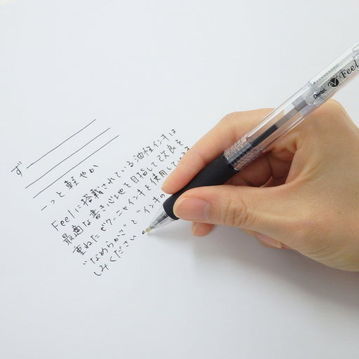 Pentel BxB117T-A Clear Ballpoint Pen 0.7mm 10-Pack Oil-Based Ink-Kiichin - The #1 Place for Japanese Goods in Your Hand!