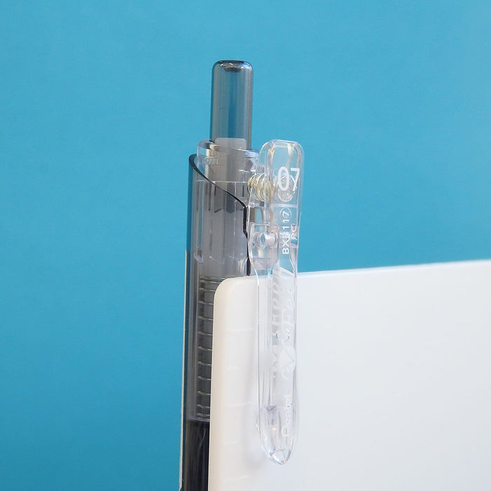 Pentel Clear Black Oil-Based Ballpoint Pen 0.7 XBXB117-A 5-Pack-Kiichin - The #1 Place for Japanese Goods in Your Hand!