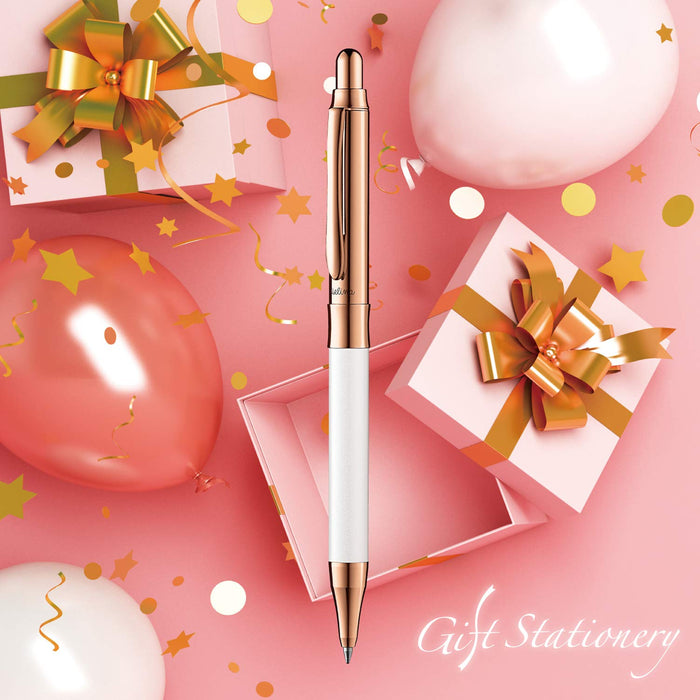 Pentel Vicuna Ex Sierra Bx3005Cw Ballpoint Pen 0.5mm Tip White Barrel 28g Weight-Kiichin - The #1 Place for Japanese Goods in Your Hand!