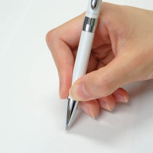 Pentel Vicuna Ex2 BX2007W White Barrel Oil-Based Ballpoint Pen-Kiichin - The #1 Place for Japanese Goods in Your Hand!