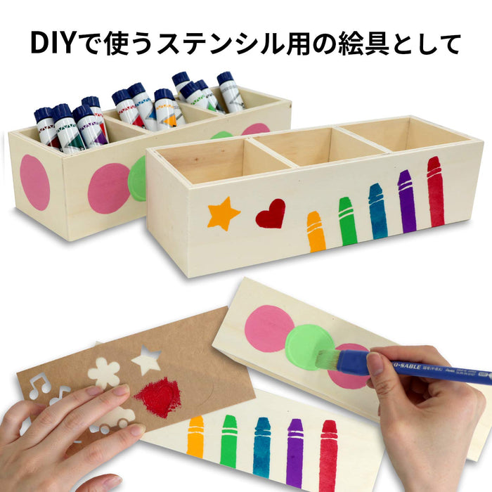 Pentel Acrylic Gouache Paint Set 12 Colors Including 2 White Wxr-12-Kiichin - The #1 Place for Japanese Goods in Your Hand!