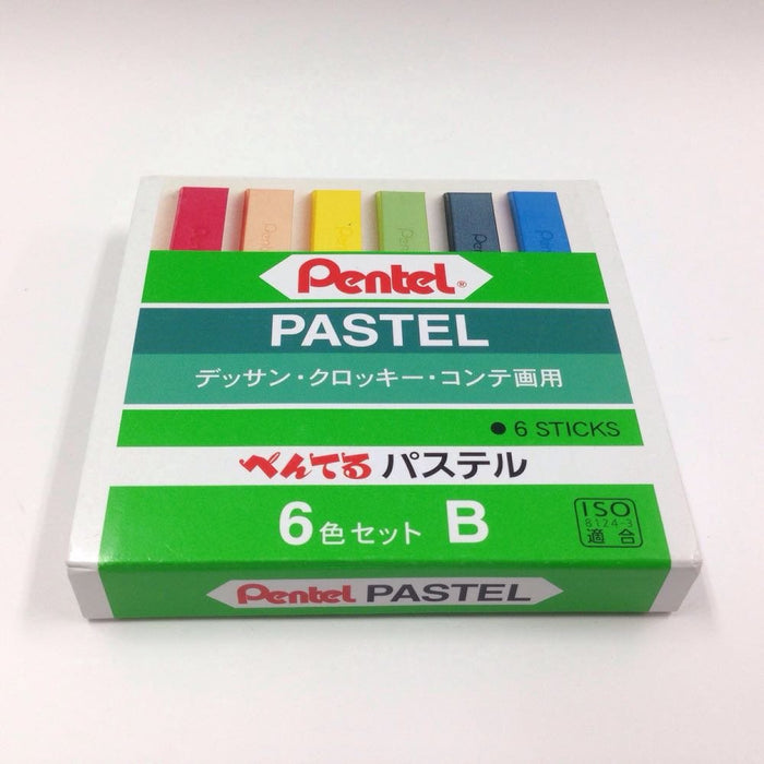 Pentel Pastel Ga-6Bd 6-Color Set High Saturation Quality Art Supplies-Kiichin - The #1 Place for Japanese Goods in Your Hand!