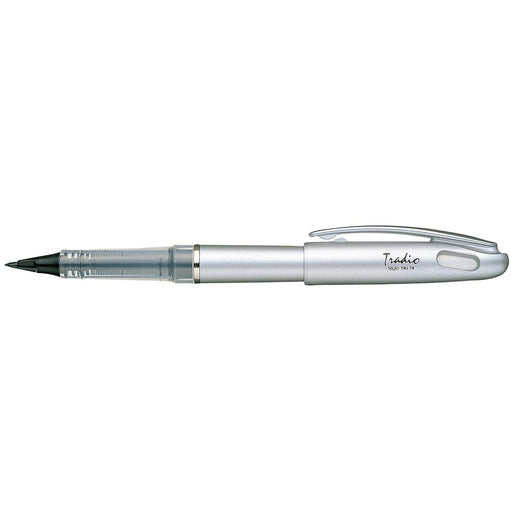 Pentel Tradio Plaman Silver Shaft Pen TRJ74 - High-Quality Writing Instrument-Kiichin - The #1 Place for Japanese Goods in Your Hand!