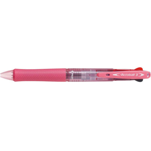 Pilot Acroball 3 0.7mm 3-Color Ballpoint Pen Soft Pink Clear - Pilot Bkab40Fcsp-Kiichin - The #1 Place for Japanese Goods in Your Hand!
