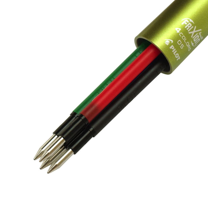 Pilot Frixion 4-Color 0.5mm Dark Green Ballpoint Pen LKFB-3SEF-DG 145mm Length-Kiichin - The #1 Place for Japanese Goods in Your Hand!