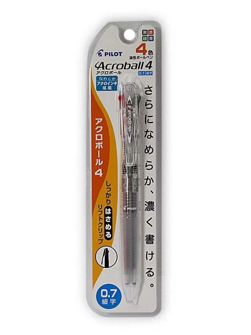 Pilot Acroball 4 Non-Color 4-Color Ballpoint Pen 0.7 Tip - PBKAB45FNCC-Kiichin - The #1 Place for Japanese Goods in Your Hand!