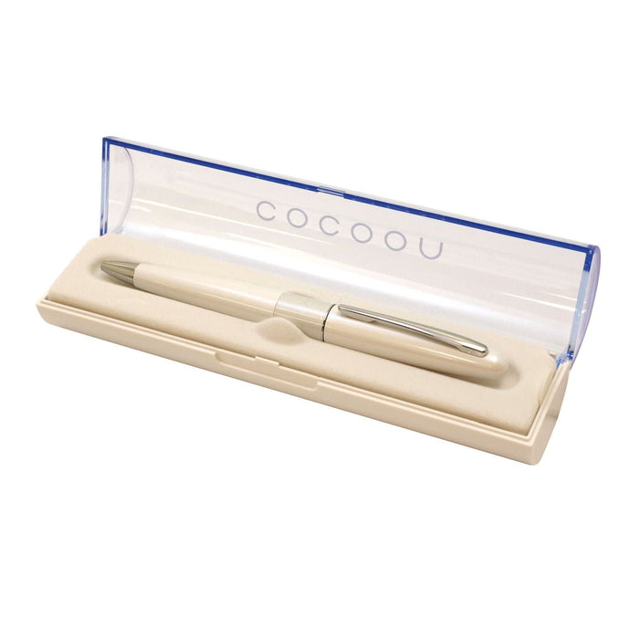 Pilot Cocoon BCO-150R-W Ballpoint Pen 140x10mm White Body Oil-Based Black Ink 30g-Kiichin - The #1 Place for Japanese Goods in Your Hand!