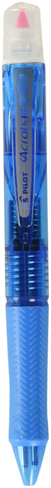 Pilot 3-Color Acroball Pen with Spotlighter Soft Blue Body Black/Red/Blue Ink-Kiichin - The #1 Place for Japanese Goods in Your Hand!