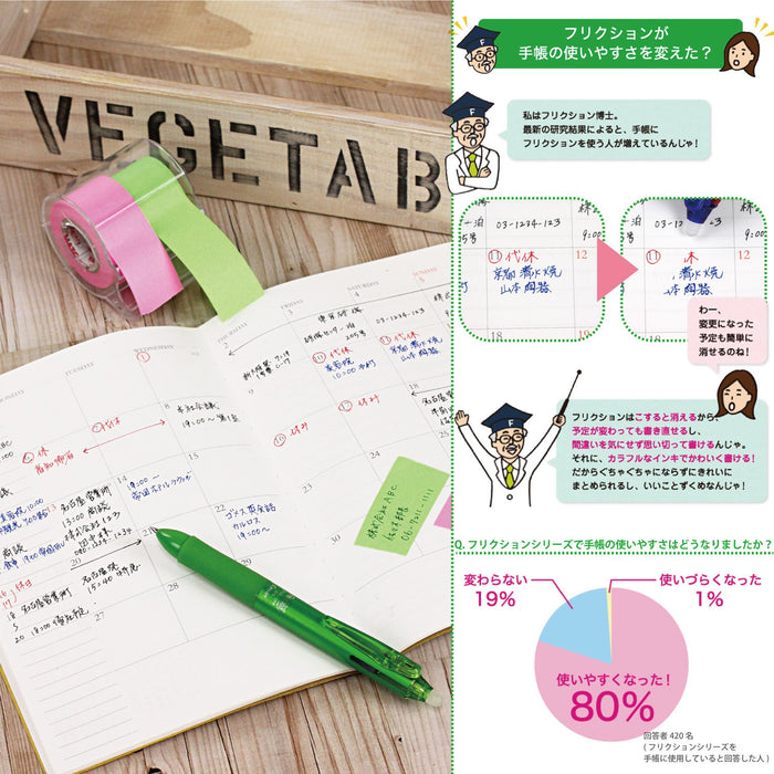 Pilot Frixion Ball 3 05 Light Green P-Lkfb60Ef-Lg Smooth Writing Pen-Kiichin - The #1 Place for Japanese Goods in Your Hand!