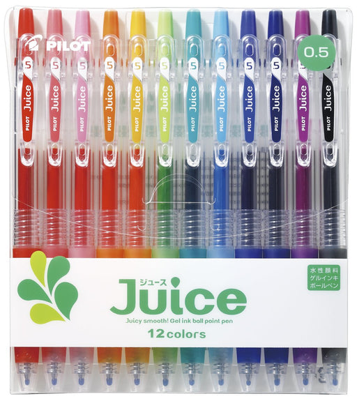 Pilot Gel Ballpoint Pen Set 12 Colors 0.5mm - Pilot Juice LJU120EF Extra Fine Tip-Kiichin - The #1 Place for Japanese Goods in Your Hand!