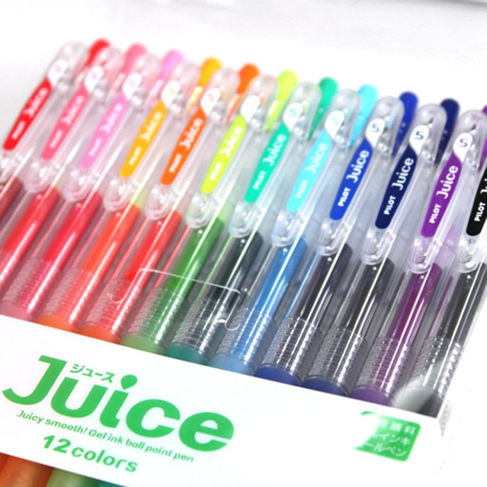 Pilot Gel Ballpoint Pen Set 12 Colors 0.5mm - Pilot Juice LJU120EF Extra Fine Tip-Kiichin - The #1 Place for Japanese Goods in Your Hand!