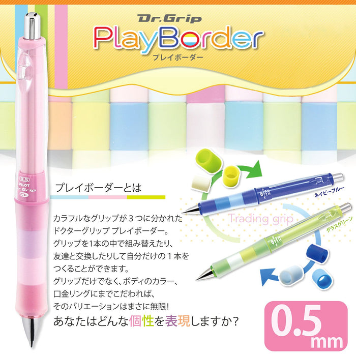 Pilot Doctor Grip Play Border 0.5mm Floral Pink Mechanical Pencil Hdgcl-50R-Pfp-Kiichin - The #1 Place for Japanese Goods in Your Hand!