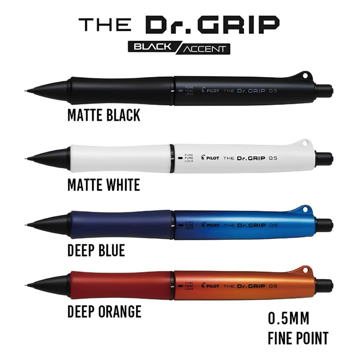 Pilot Dr. Grip Mechanical Pencil 0.5mm Matte Black Ergonomic Design-Kiichin - The #1 Place for Japanese Goods in Your Hand!