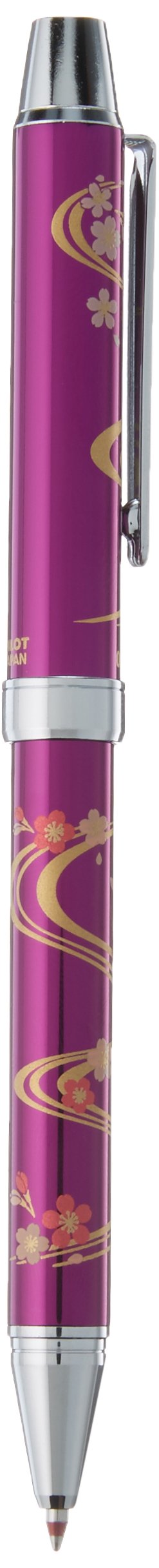 Pilot 2+1 Multifunctional Miyabi Emaki Autumn Leaves & Pagoda Bthm-3Sr-Mg - Ryuu Isakura Purple-Kiichin - The #1 Place for Japanese Goods in Your Hand!