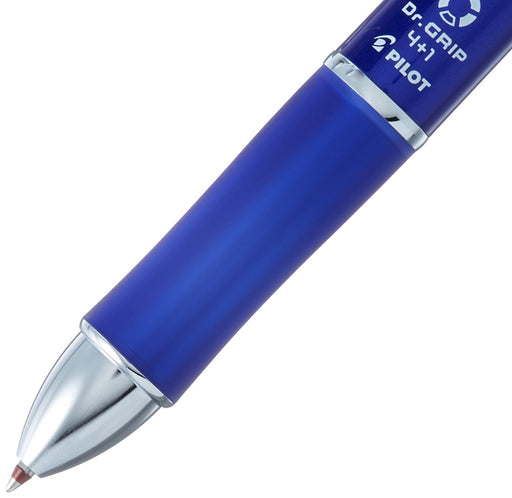 Pilot Doctor Grip 4+1 Blue Multifunctional Pen - 4 Color 0.7mm Ballpoint & 0.5mm Sharp-Kiichin - The #1 Place for Japanese Goods in Your Hand!