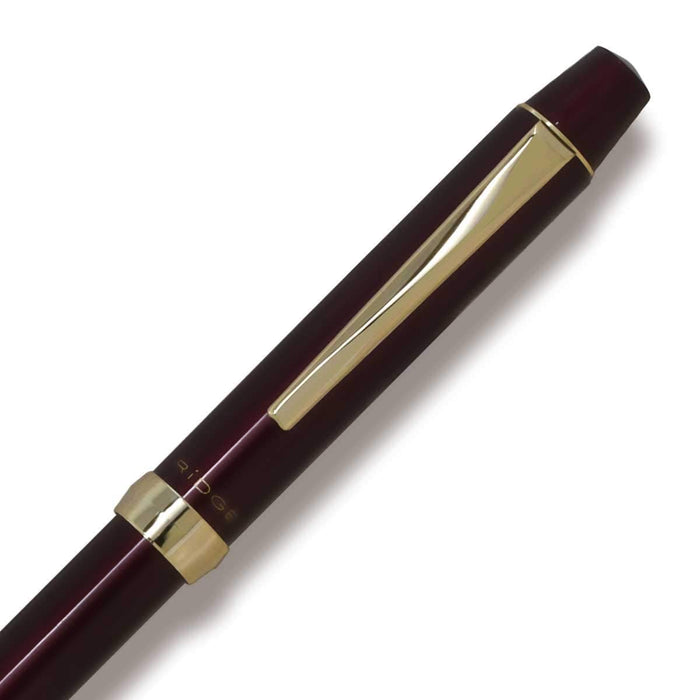 Pilot 3+1 Ridge Multifunctional Writing Instrument 0.7mm 3-Color Ball Pen & 0.5mm Sharp Wine Red-Kiichin - The #1 Place for Japanese Goods in Your Hand!