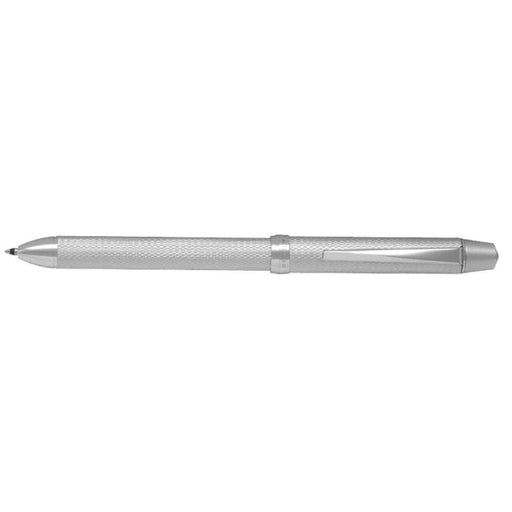 Pilot 2+1 Ridge Silver Multifunctional Ballpoint Pen with 0.7mm and 0.5mm Colors-Kiichin - The #1 Place for Japanese Goods in Your Hand!