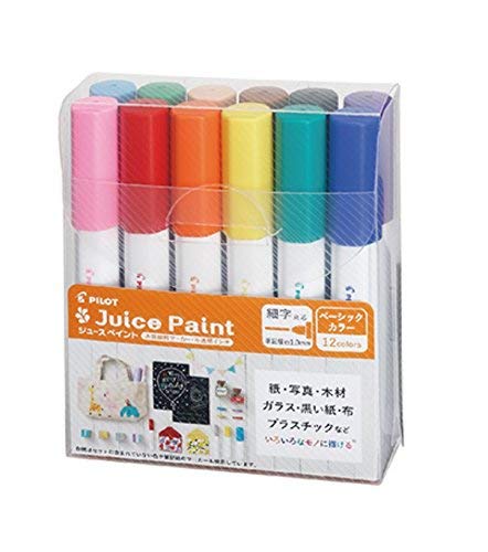 Pilot 12-Color Fine Point Juice Paint Marker Set Water-Based Pigment SJP240FN-12C-Kiichin - The #1 Place for Japanese Goods in Your Hand!