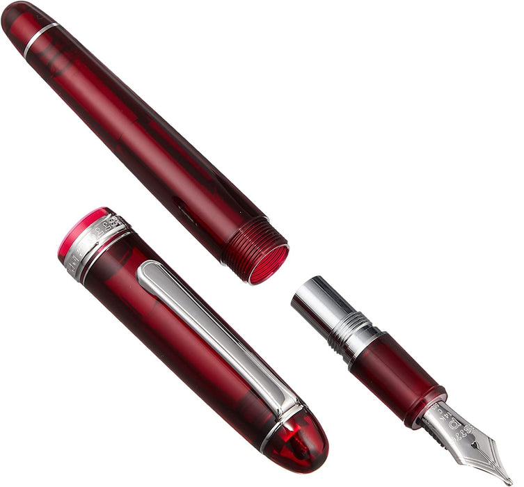 Platinum Pen #3776 Century Medium Point Burgundy Fountain Pen with Kanji Love Sticker-Kiichin - The #1 Place for Japanese Goods in Your Hand!