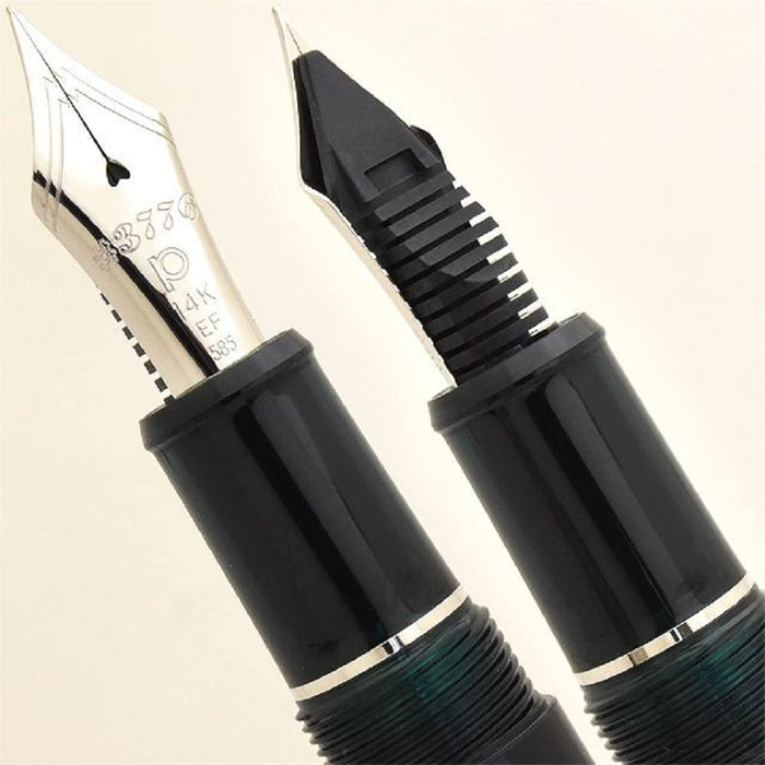 Platinum Pen 3776 Century Fountain Pen Medium Point Rhodium Finish Laurel Green with Love Sticker-Kiichin - The #1 Place for Japanese Goods in Your Hand!