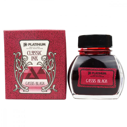 Platinum Fountain Pen Classic Cassis Black Bottle Ink Inkk-2000-15-Kiichin - The #1 Place for Japanese Goods in Your Hand!