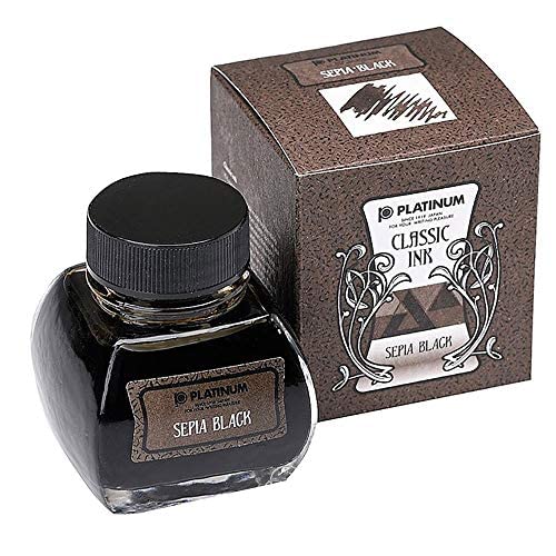 Platinum Fountain Pen - Classic 66 Sepia Black Bottle Ink Model Inkk-2000-66-Kiichin - The #1 Place for Japanese Goods in Your Hand!