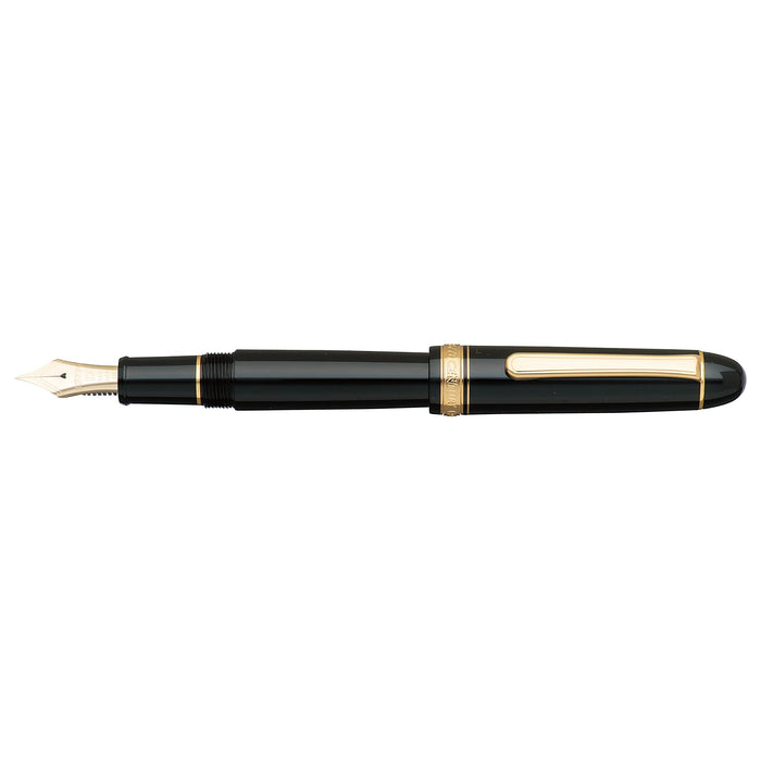 Platinum Fountain Pen #3776 Century - Extra Thick Black Body Size 139.5X15.4mm Weight 20.5G-Kiichin - The #1 Place for Japanese Goods in Your Hand!
