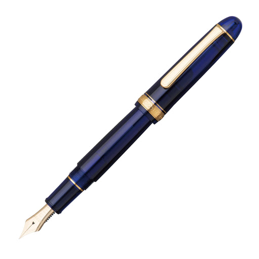 Platinum Fountain Pen #3776 Century Extra Thick Chartres Blue Size 139.5X15.4mm Weight 20.5G-Kiichin - The #1 Place for Japanese Goods in Your Hand!