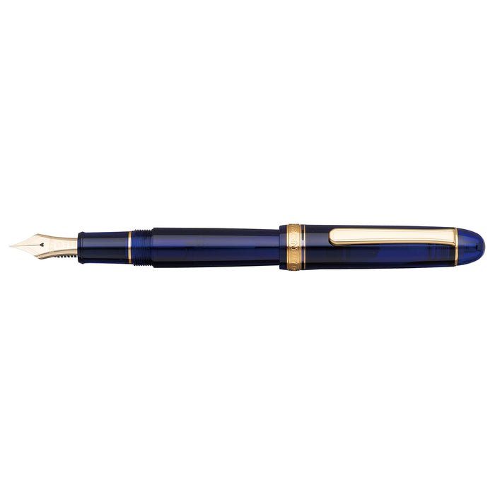 Platinum Fountain Pen #3776 Century Extra Thick Chartres Blue Size 139.5X15.4mm Weight 20.5G-Kiichin - The #1 Place for Japanese Goods in Your Hand!